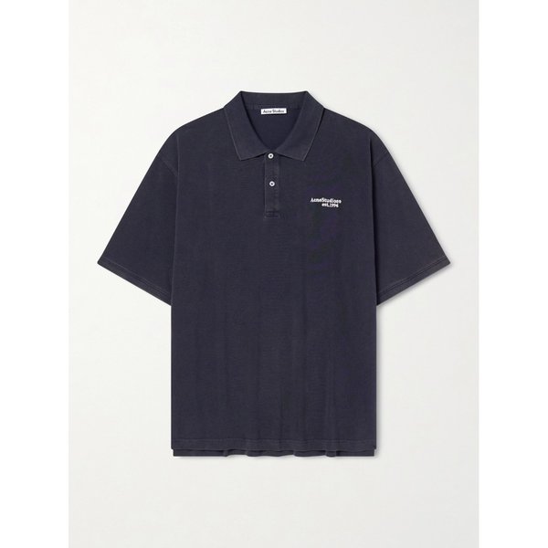 에그네스 로고 자수 코튼 피케 폴로 티셔츠 46376663162969834