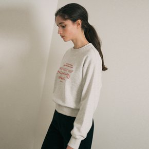 VINTAGE NOUVELLE LOGO SWEATSHIRT MELANGE GRAY