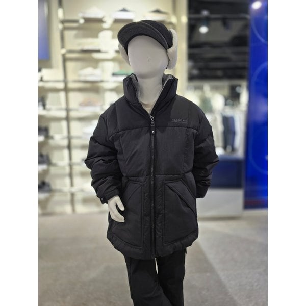 [파주점] 키즈 로고 포인트 반넥 숏다운 (FK2DJG4204X-BLK)