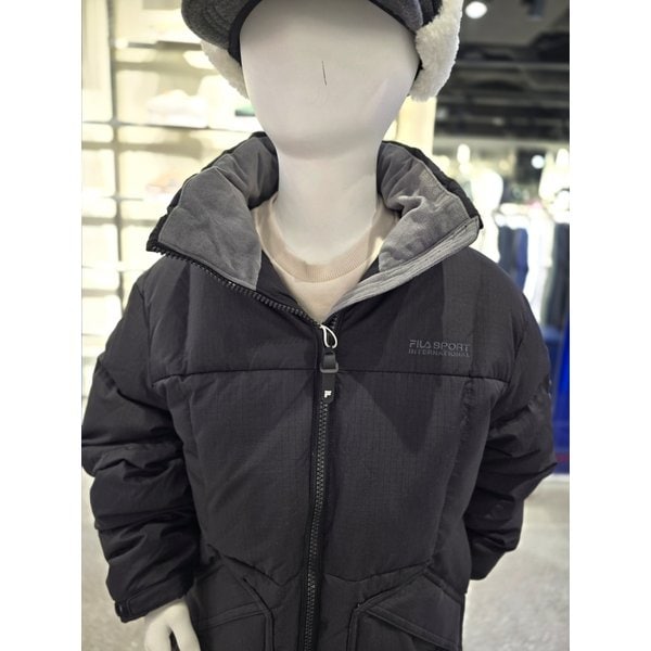 [파주점] 키즈 로고 포인트 반넥 숏다운 (FK2DJG4204X-BLK)