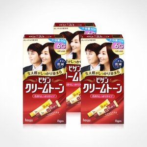 너만아는잡화점 비겐크림톤 염색약 대용량 60g 염모제 자연갈색 6G x 3개