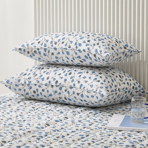 리브린 썸머블룸 시어서커 여름 베개커버 40x60