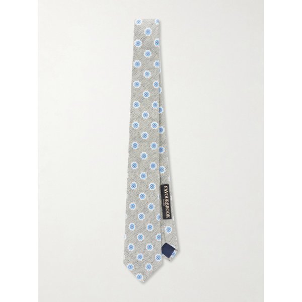 페이버브룩 셀워디 8cm 코튼 실크 블렌드 자카드 넥타이 46376663163006975
