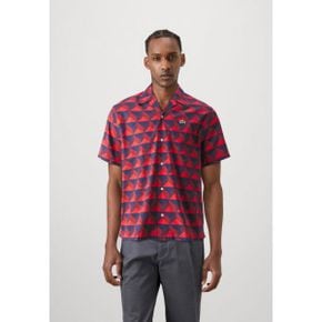 4612827 Lacoste SUMMER MONOGRAM SHIRT - Shirt penumbra/alizarin red