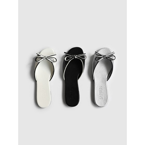 나벨린 라운드 리본 슬리퍼 (1cm)