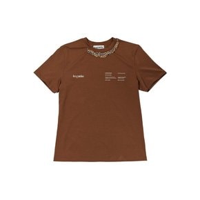 Necklace Logo T-Shirt (Brown)