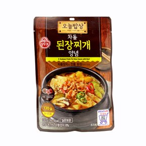 캠핑 혼밥 양념장 오뚜기 오늘밥상 양념장 된장 차돌양지사용 된장찌개 차돌양념/실온보관 90g