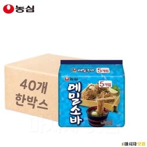 농심 메밀소바 멀티 5개입 x 8팩 / 총40봉