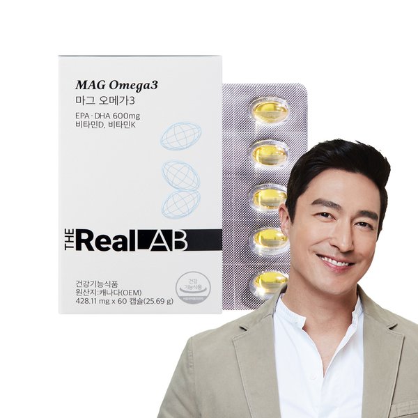 랩 MAG 오메가3 [428mg x 60캡슐] x 1박스 1개월분 (소비기한 25.11.21)