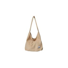 Corduroy Hobo Bag (Beige)