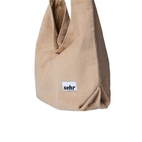 Corduroy Hobo Bag (Beige)