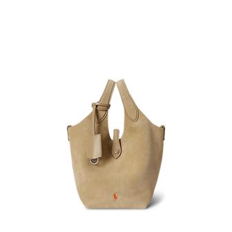 폴로 랄프 로렌 여성 폴로 플레이 스웨이드 스몰 토트 앤 크로스바디(WAPOBAG03520133101)