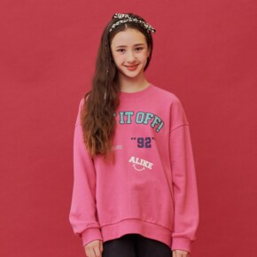 [2color]여아 팝 레터링 맨투맨 T-shirt