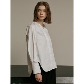 WD_Collarless v-neck shirt