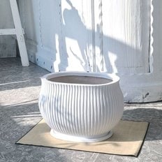  줄리아 31x20x21cm 세로줄타원단지 마블 화분 베하몰 (WF0CDFE)