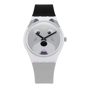 스와치 GW210 I LOVE YOUR FOLK SCHNAUTZI 공용 우레탄시계 GW210