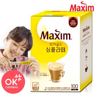 동서식품 [맥심] 모카골드 심플라떼 100T/커피믹스