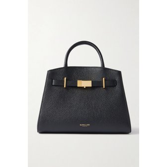 DEMELLIER 드멜리어 더 허드슨 스몰 텍스처드 가죽 토트 블랙 46376663162972697