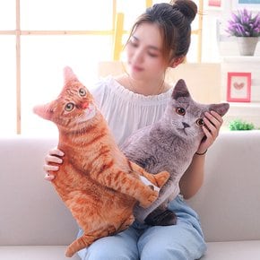 리얼 실사 고양이 펫로스극복 인형 쿠션 50cm