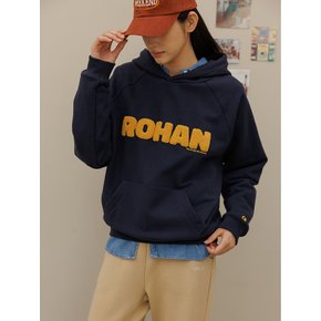 Buccle lettering hoodie_Navy