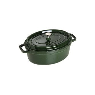  staub 스타우브 피코 코콧 오벌 바질그린 31cm 크다 양손 주물 홀로- 냄비