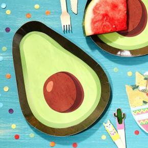 아보카도 종이접시 8개 Avocado Paper Plates GR