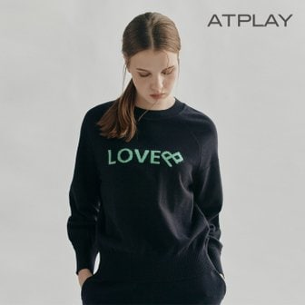 앳플레이 [ATPLAY] LOVE 엠블럼 니트풀오버 T214KSK036