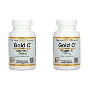 [캘리포니아 골드 뉴트리션] Gold C 비타민C 1000mg 베지 캡슐 60정[2set]