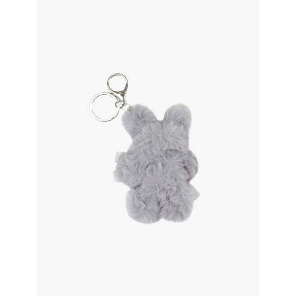 SHINY NOSE BUNNY KEYRING_GREY