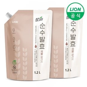 참그린 순수발효 곡물 주방세제 1.2L 리필 x 2개