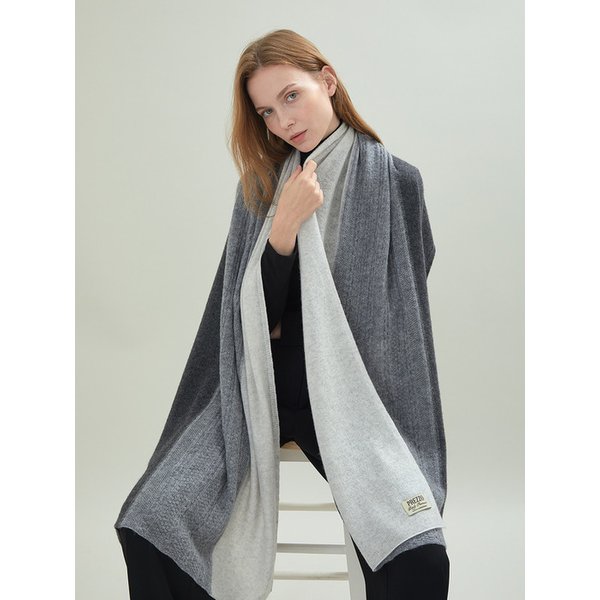 [선물포장]100% 캐시미어 니트 머플러 Knit Muffler INVERNO (2color)