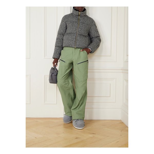 Nse 코튼 혼방 립스탑 와이드 팬츠 밀리터리 그린 46376663162969330