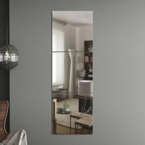 인테리어가구 벽걸이거울 벽에 붙이는 안전 아크릴 거울 3p 30x30cm (S11044551)