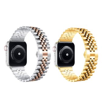 BOB 애플워치 렉스 원터치 메탈 스트랩 밴드 Apple Watch 8 울트라 7 SE 6 5 4 38/40/41/42/44/45/49mm