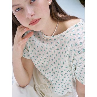 언에디트 S Romantic Flower Tshirt_2colors