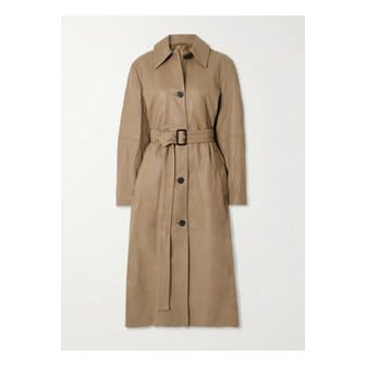 토템 벨트 가죽 트렌치 코트 베이지 1647597343134952