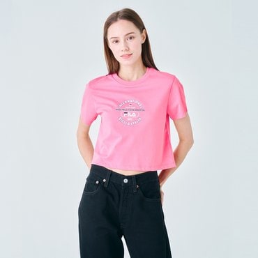 휠라 라이프 크롭 반팔티 (FS2RSF2153F_PIK)