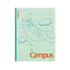 그린에버 일본 KOKUYO Campus 플랫 A4파일 애니멀 해달 CA10-2