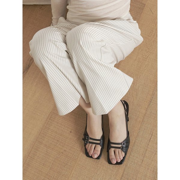Double Buckle Sandal_26042_black
