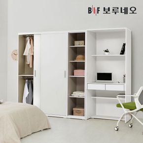 [착불]캐빈 슬라이딩 옷장 2400 P세트[32253497]