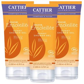 까띠에 Ensoleillee 아프리콧 허니 오가닉 200ml 샤워 젤 3개