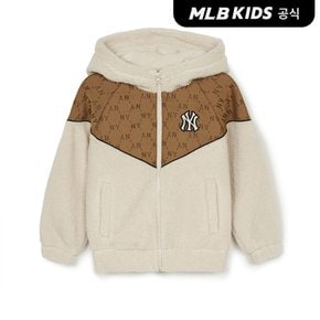 (공식)24FW 다이아 모노그램 우븐자카드배색 후리스 NY (D.Cream) 7AFDRM146-50CRD