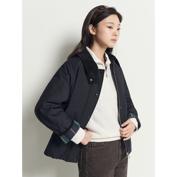 헌팅 숏 패딩  블랙 (BF5X38C015)