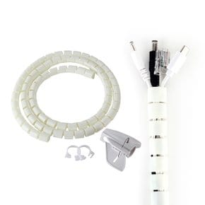 케이블선정리 전선정리 길이1.5M 폭20mm 베이지/케이블보호커버 케이블가드 컴퓨터 랜선 멀티탭 전선정리타이