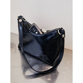 SPARKLING SQUARE HOBO BAG(BLACK PEPPER)