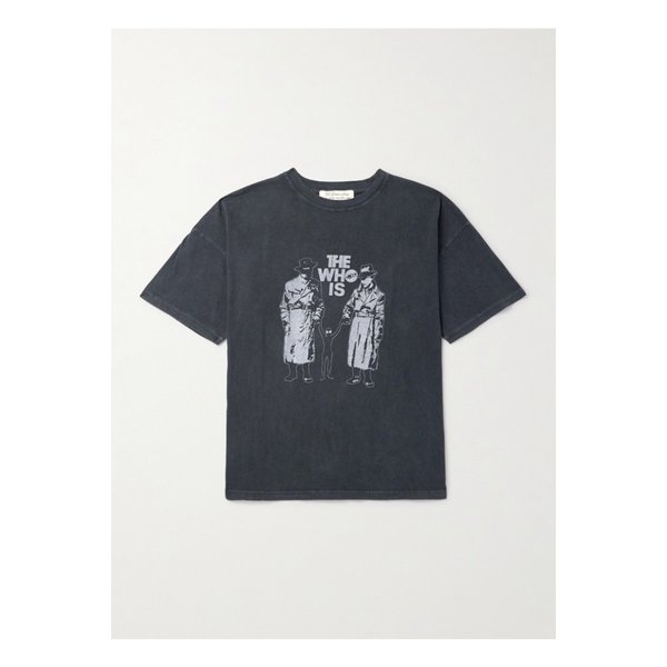 레미 릴리프 후 이즈 프린트 코튼 저지 티셔츠 46376663162921084