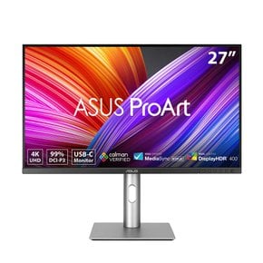 ASUS ProArt PA279CRV* 4K 전문가용 모니터 99% DCI-P3/Adobe RGB, Calman인증, USB-C PD 96W