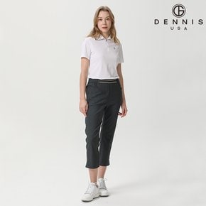 [DENNIS] 25SS 여성 자가드 울밴드 그린 8부 팬츠_FAQMLPT691