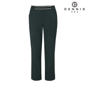 [DENNIS] 25SS 여성 자가드 울밴드 그린 8부 팬츠_FAQMLPT691