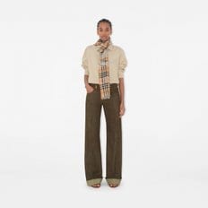 EKD 체크 울 스카프